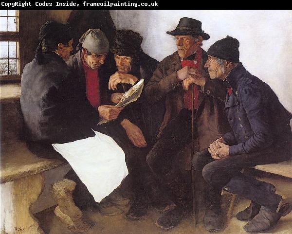 Leibl, Wilhelm Peasants in Conversation